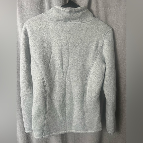 Gray Sherpa lined 3/4 pullover - Picture 3 of 5
